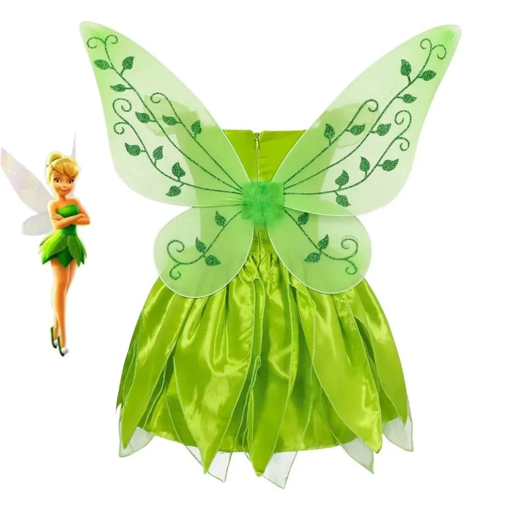Disneys Tinkerbell Princess Dress and Accessories Halloween Costume Bling Bling Baby Boutique